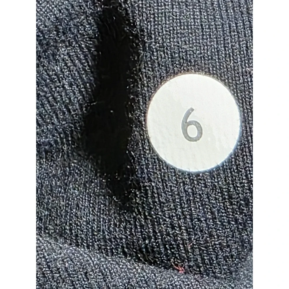 Lululemon Black Wide Leg Crop Pants Drawstring Yoga Athletic Women Size 6